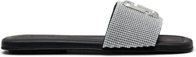 Marc Jacobs The Rhinestone J Marc sandals Black