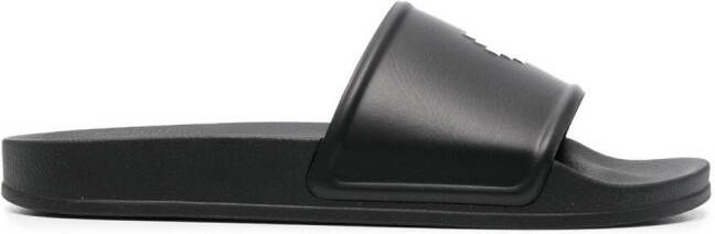 Marcelo Burlon County of Milan Cross-print slides Black