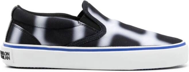 Marcelo Burlon County of Milan geometric-pattern slip-on sneakers Black