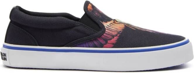 Marcelo Burlon County of Milan Wings-motif slip-on sneakers Black