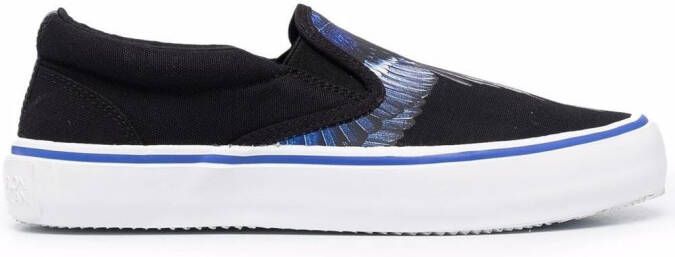 Marcelo Burlon County of Milan Wings-print slip-on sneakers Black