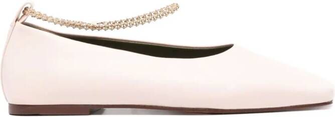 MARIA LUCA Augusta leather ballerina shoes Pink