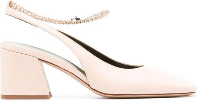 MARIA LUCA Ilaria slingback leather pumps Pink