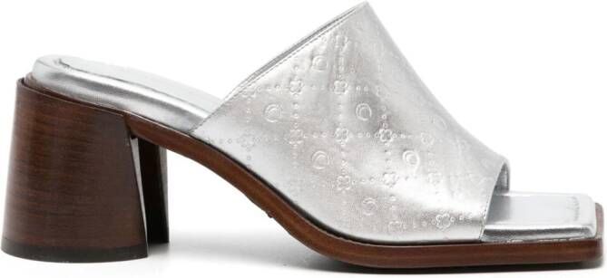 Marine Serre 75mm Ms sandals Silver