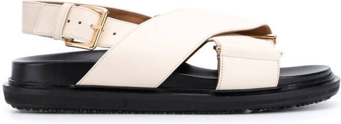 Marni Fussbet criss-cross sandals Neutrals