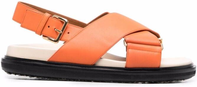 Marni Fussbett sandals Orange