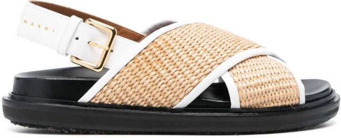 Marni Fussbett slingback sandals Black