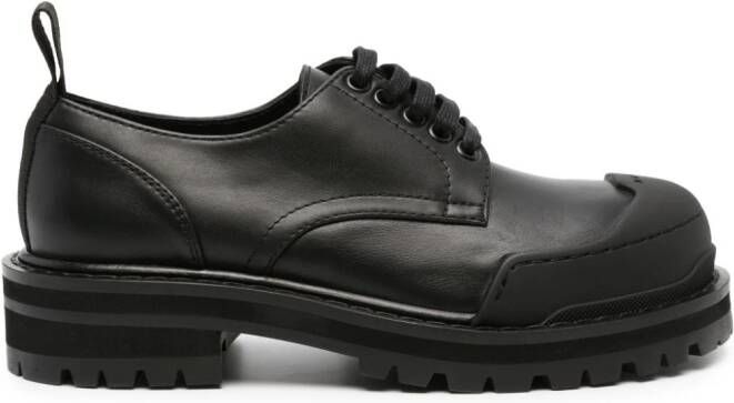 Marni logo-tab lace-up derby shoes Black