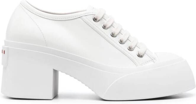 Marni Pablo 70mm lace-up pumps Neutrals
