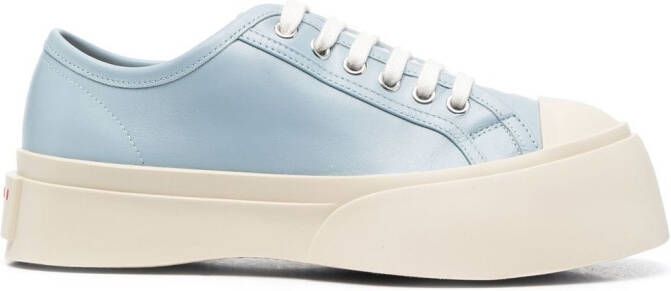 Marni Pablo leather low-top sneakers Blue