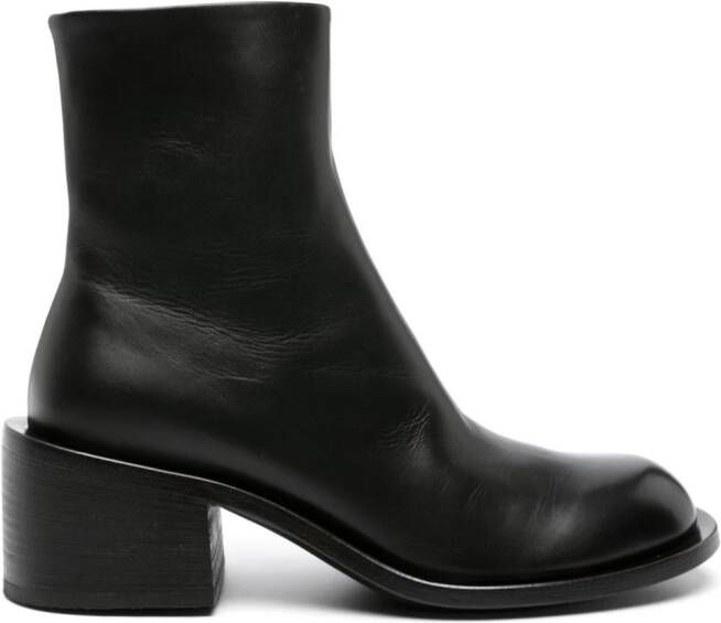 Marsèll Allucino 60mm leather ankle boots Black