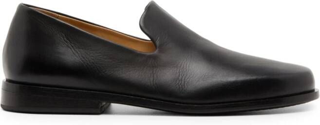 Marsèll almond-toe leather loafers Black