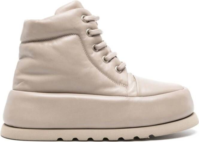 Marsèll Bombo leather boots Neutrals