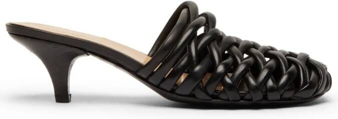 Marsèll 45mm Spilla leather mules Black