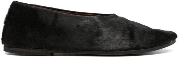 Marsèll Coltellaccio leather ballerina shoes Black