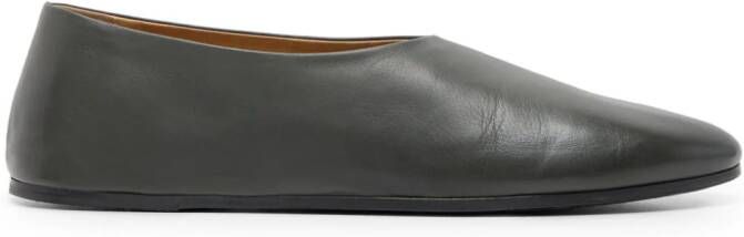 Marsèll Coltellaccio leather ballerina shoes Black