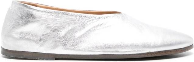 Marsèll Coltellaccio leather ballerinas shoes Silver