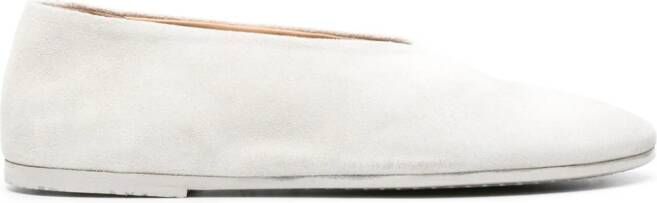 Marsèll Coltellaccio suede ballerina shoes Neutrals