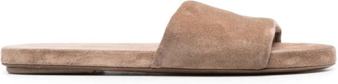 Marsèll flat suede slides Neutrals