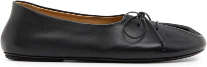 Marsèll Girella leather ballerina shoes Black