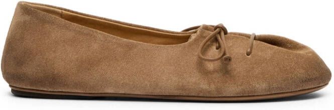 Marsèll Girella suede ballerina shoes Brown