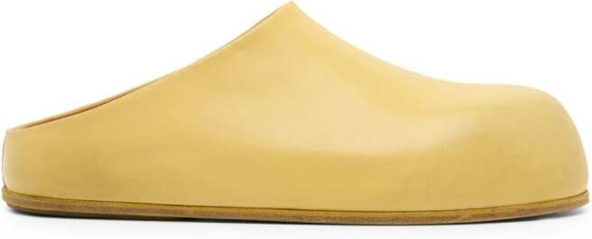 Marsèll Grande leather mules Yellow