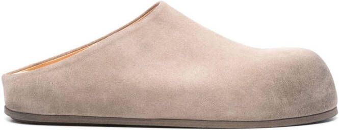 Marsèll Grande Mule suede slippers Neutrals