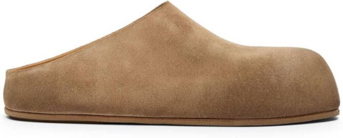 Marsèll Grande suede mules Brown