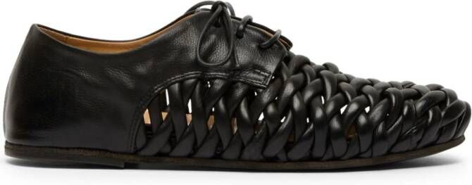 Marsèll interwoven leather Derby shoes Black