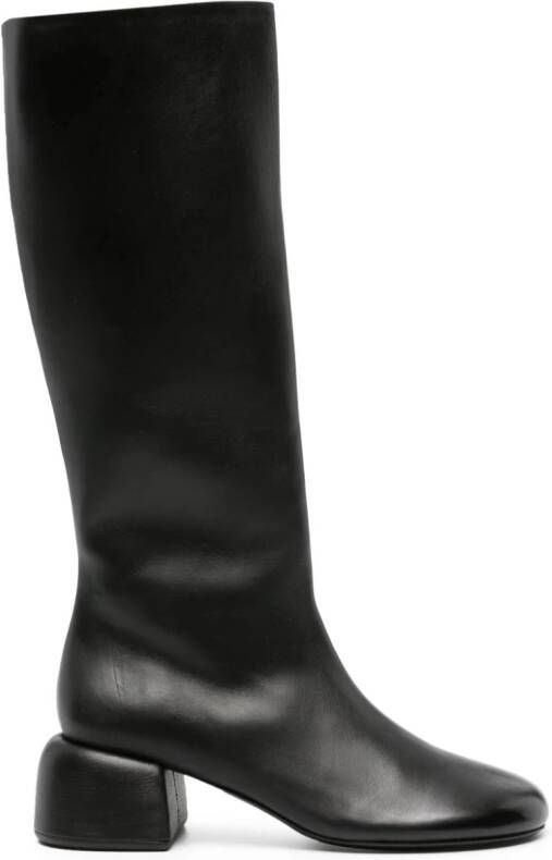 Marsèll knee-length leather boots Black