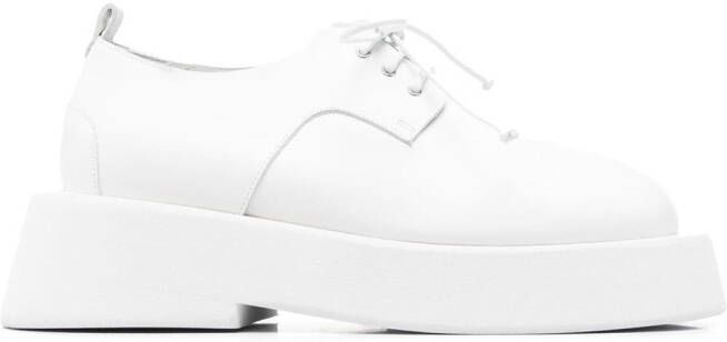Marsèll lace-up chunky leather brogues White