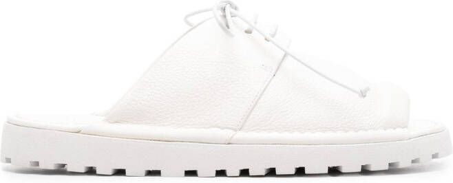Marsèll lace-up leather sandals White
