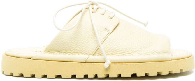 Marsèll Sanpomice leather sandals Yellow