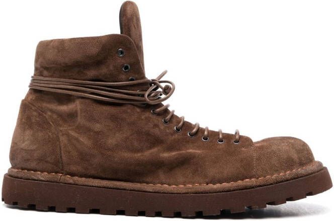 Marsèll lace-up suede boots Brown