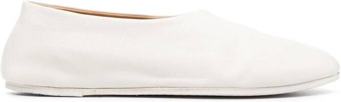 Marsèll leather slip-on slippers Neutrals