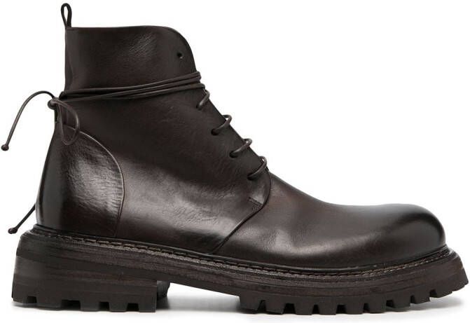 Marsèll military-style lace-up boots Brown