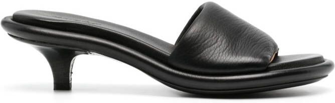 Marsèll 50mm leather sandals Black