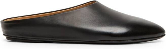 Marsèll pointed-toe leather mules Black