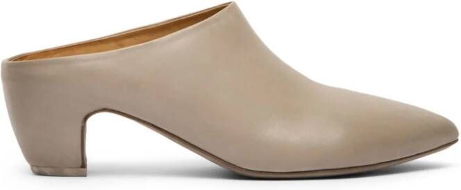 Marsèll pointed-toe leather mules Neutrals