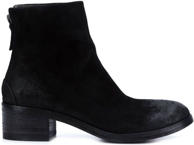 Marsèll rear zip ankle boots Black