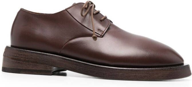 Marsèll round toe lace-up derby shoes Brown