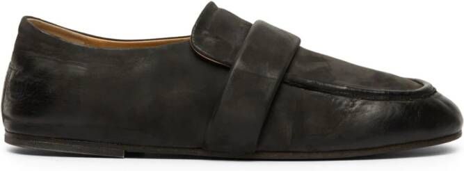 Marsèll round-toe leather loafers Black