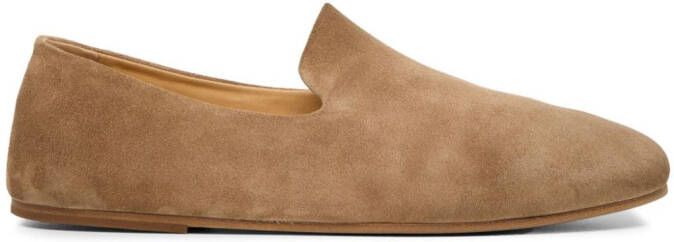 Marsèll round-toe suede loafers Neutrals