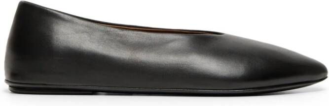 Marsèll Sfoglia leather ballerina shoes Black