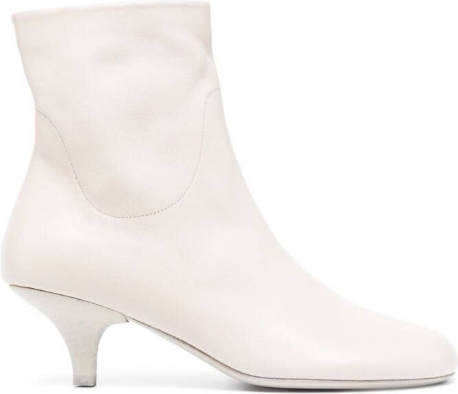 Marsèll side-zip leather boots Neutrals