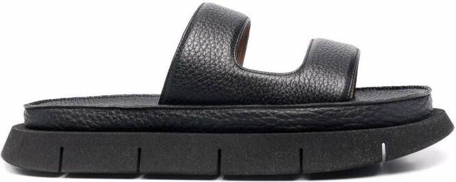 Marsèll slip-on leather sandals Black