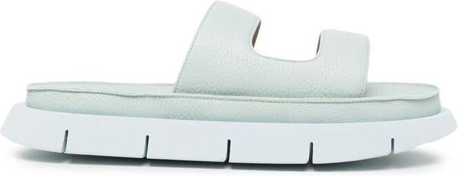 Marsèll slip-on leather sandals Green