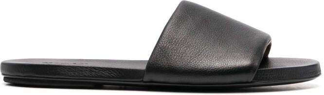 Marsèll slip-on leather slides Black