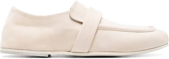Marsèll strap-detailing nubuck loafers White