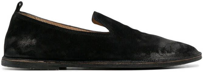 Marsèll Strasacco round-toe suede loafers Black